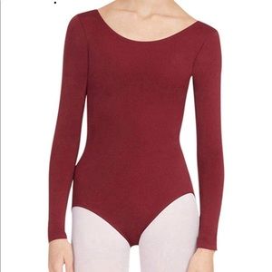 Capezio Dance Maroon Leotard Size XL NWT